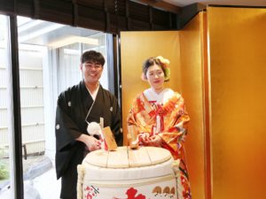 結婚式披露宴での鏡開き