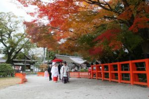 紅葉の京都で結婚式