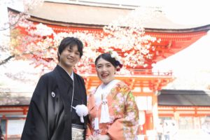 桜咲く京都で結婚式