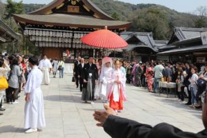 京都・八坂神社の結婚式