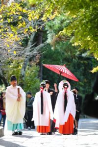 京都・宇治上神社の結婚式